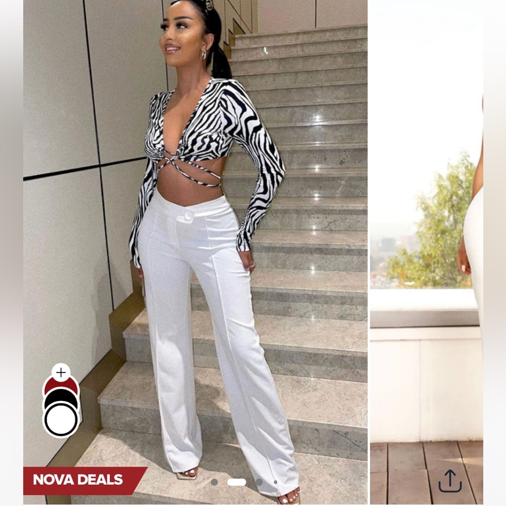 Fashion nova White pants